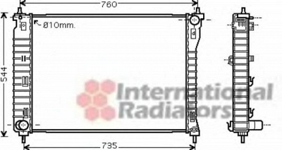 VAN WEZEL 37002435 -  Радиатор, охлаждение двигателя